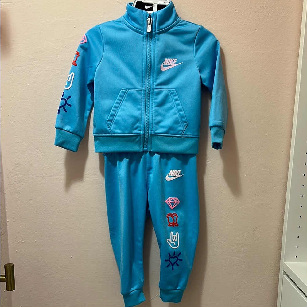 Nike Kids' Vibrant Blue Tracksuit